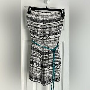 Pre-loved Trixxi Strapless Tribal-Print Romper